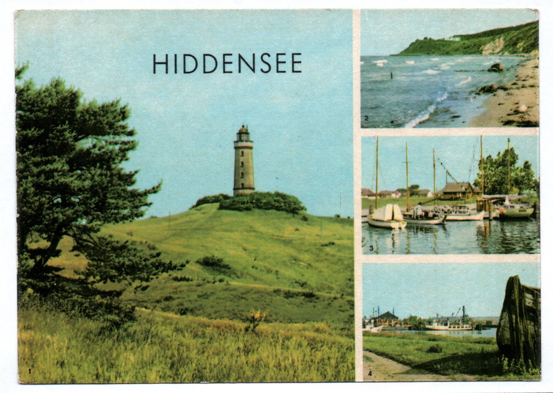 Ak Hiddensee 1963 DDR Kloster Leuchtturm Strand Neuendorf