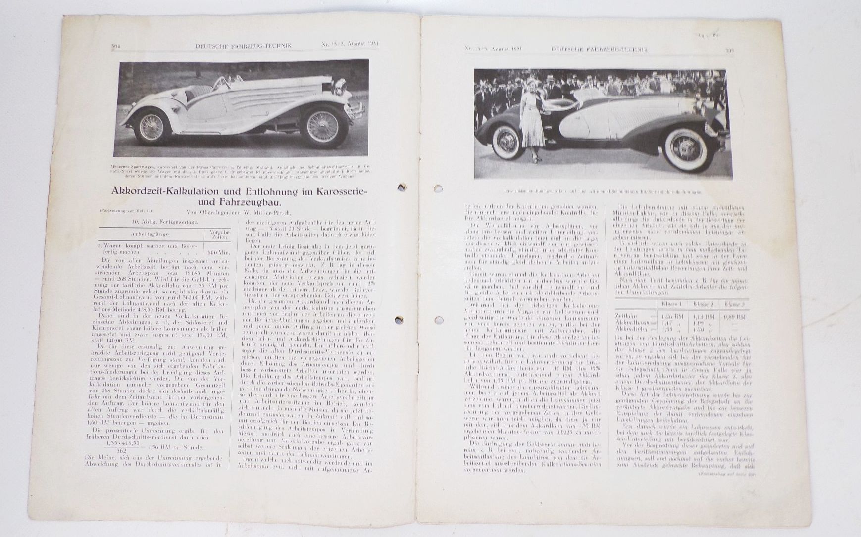 Deutsche Fahrzeug Technik 1926 Zeitschriften Automobil KFZ Oldtimer 