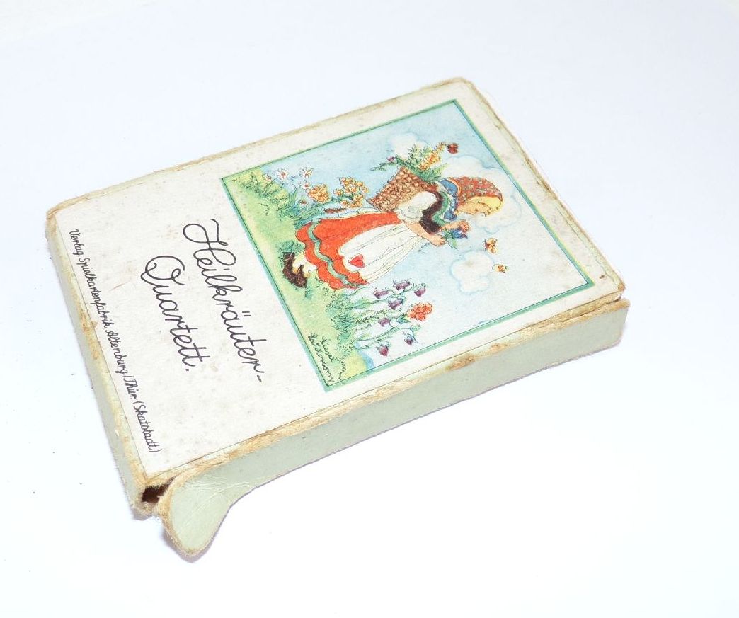 Heilkräuter Quartett Liesel Lauterborn altes Kartenspiel