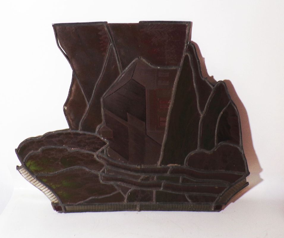 Bleifenster Fensterbilder uralte Bleiverglasung 2 Stück Fenster