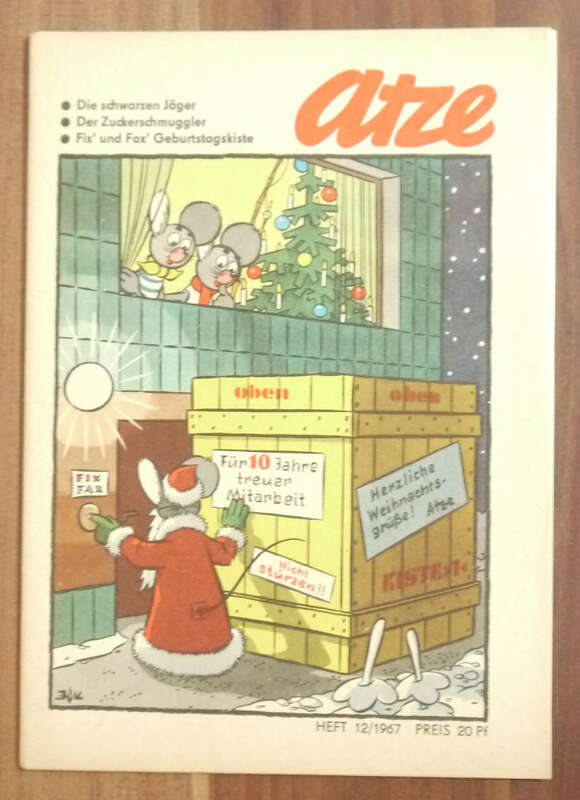 Atze Comic DDR Heft Dezember 1967 Die schwarzen Jäger