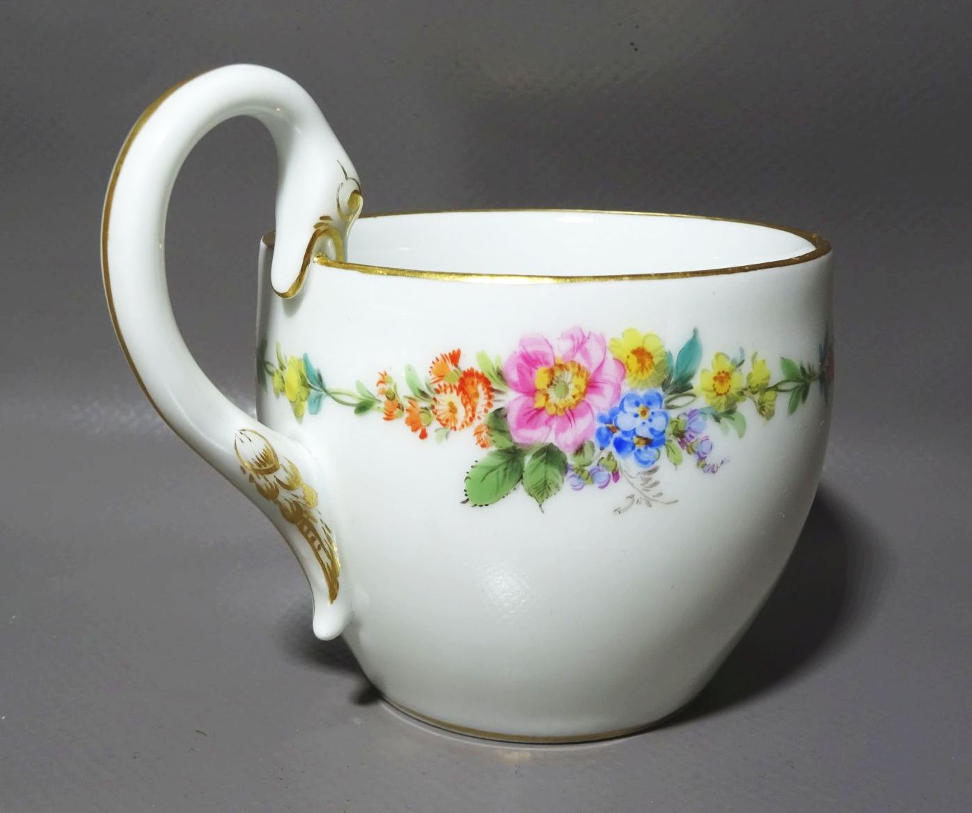 Meissen Gedeck Schwanenhals Blumen Dekor 1 Wahl Knaufzeit