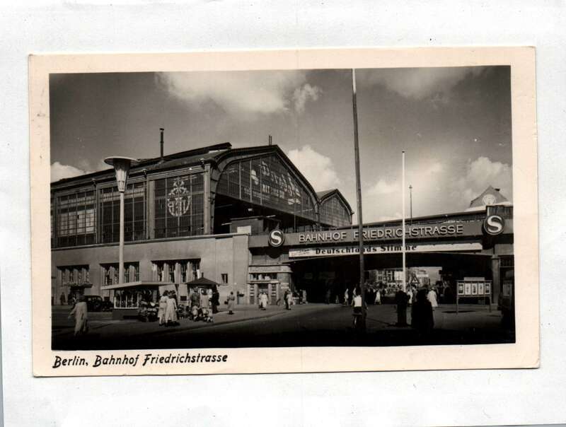 Ak Berlin Bahnhof Friedrichstraße DDR 1955