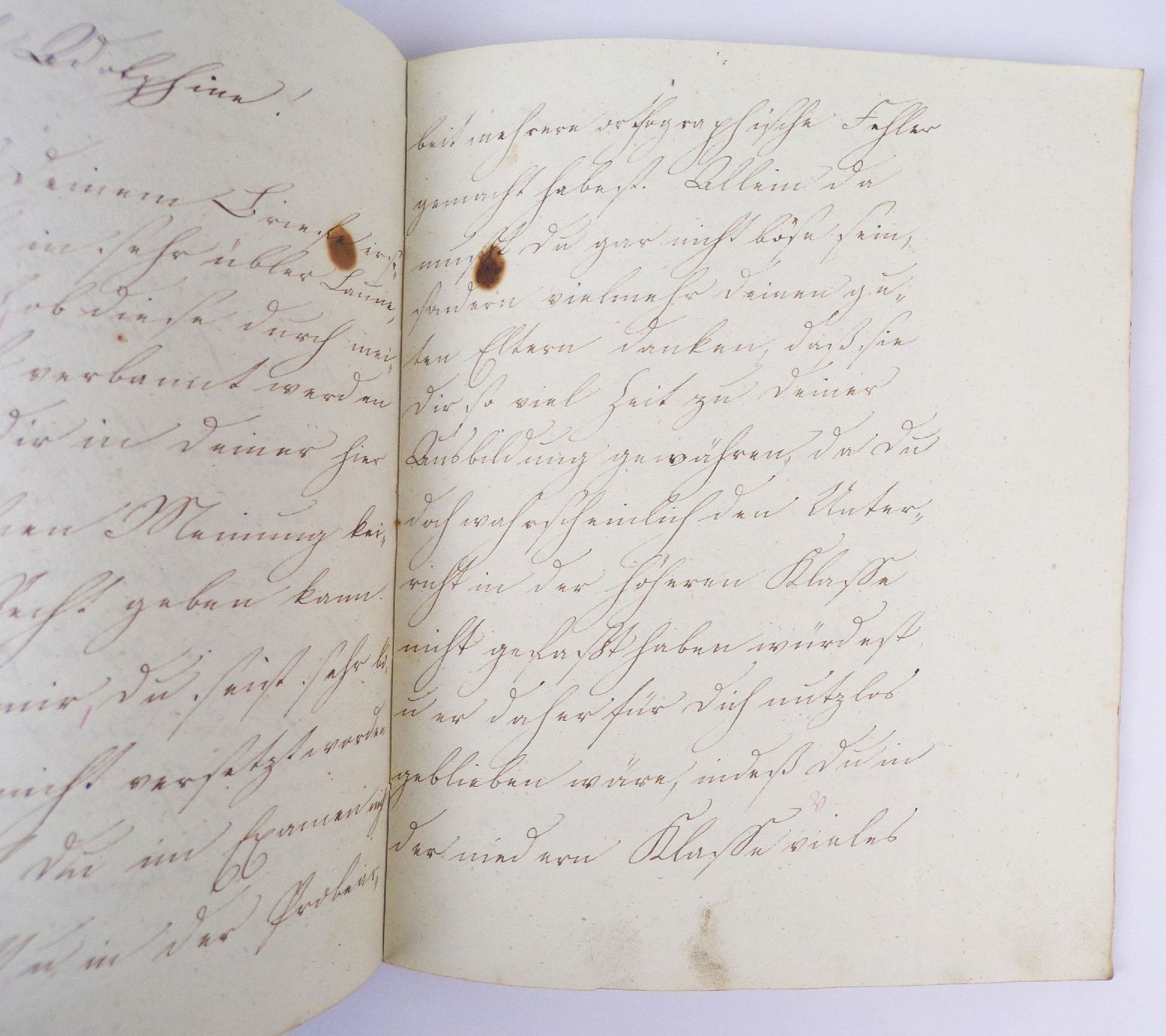 Handgeschriebenes Heft 1826 alte Schrift Schreibheft Schulheft 