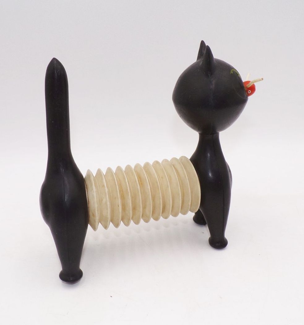 Alte Design Katze Libuše Niklová Akkordeon Quietschtier DDR CSR Alte Design Katze Libuše Niklová Akkordeon Quietschtier DDR CSR