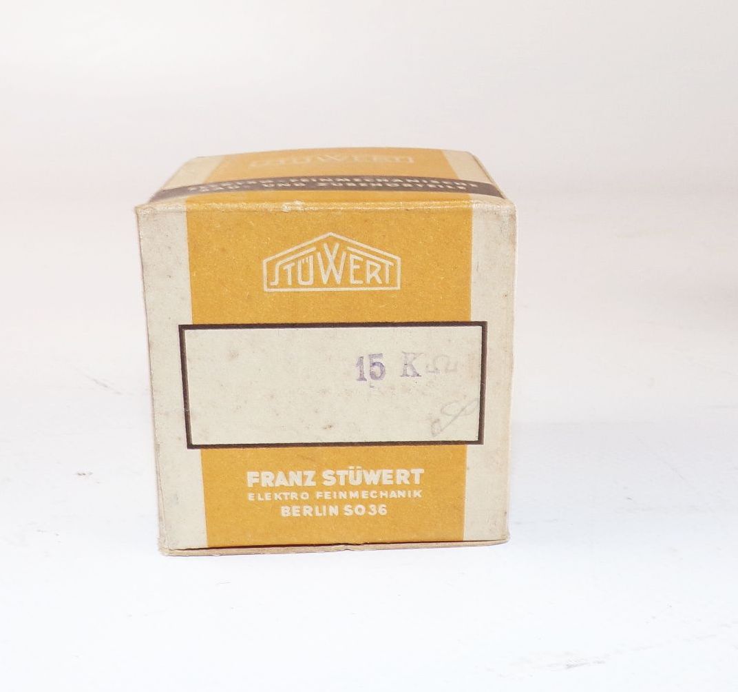Stüwert Draht Drehregler 15 K Ohm Radio Ersatzteil Klemmkonus