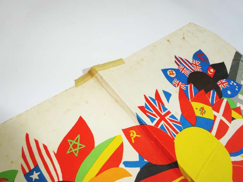 DDR Plakat Wien Weltfestspiele 1959 Fleischer Frieden Freunschaft