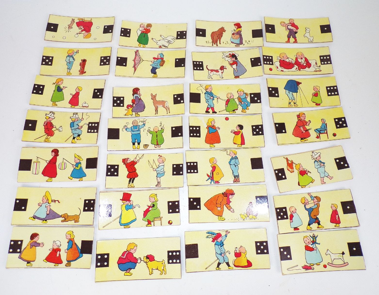 Altes Bilder Domino Spiel um 1920 