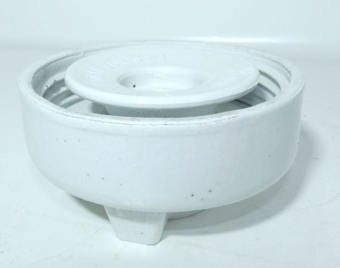 Alte Kugellampe IP41 Glas Weiß Außenlampe Porzellan Fassung