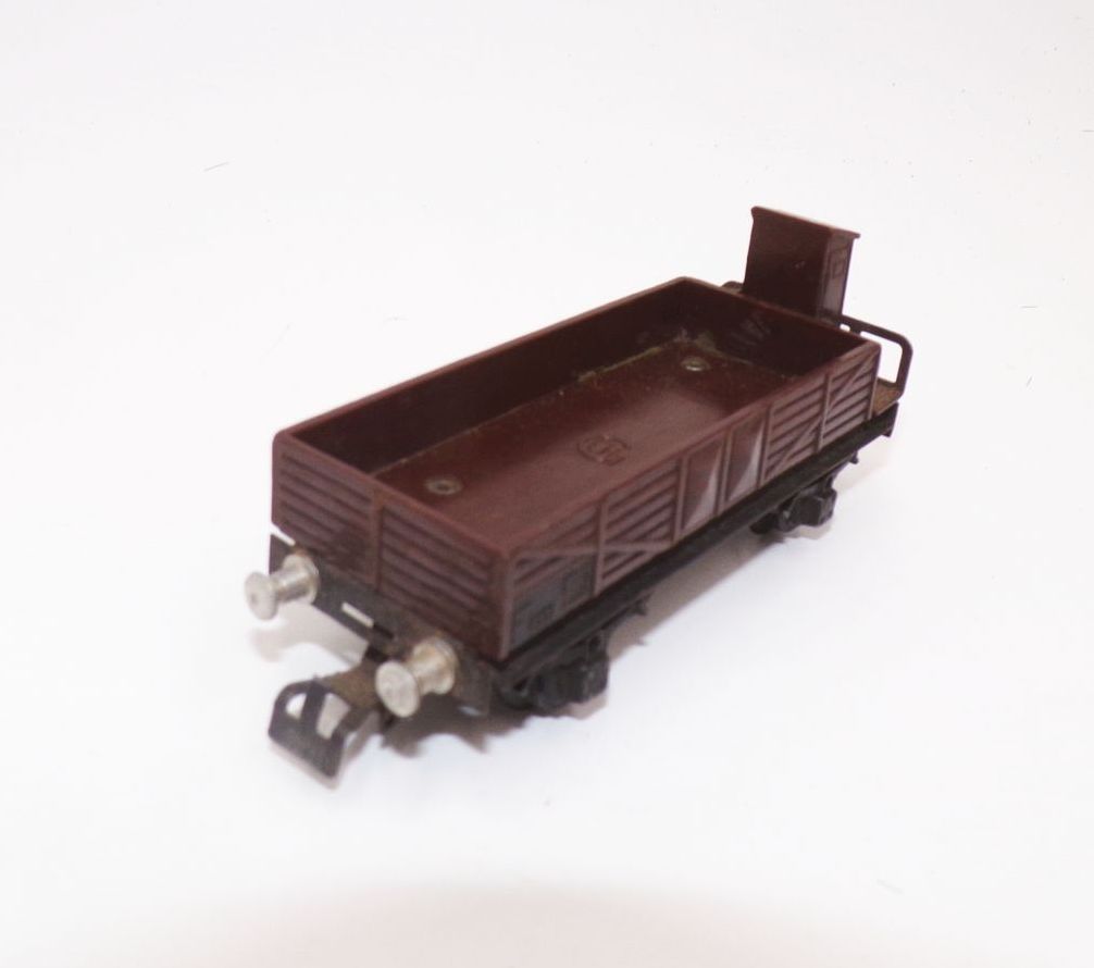 3 x Piko Güterwagen Uralt Bakelit Blech Spur H0 Mittelbordwagen