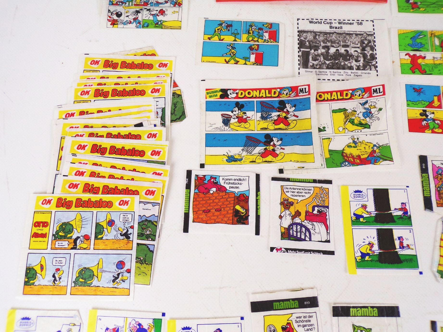 Konvolut Kaugummibilder Big Babaloo Micky Maus Donald 