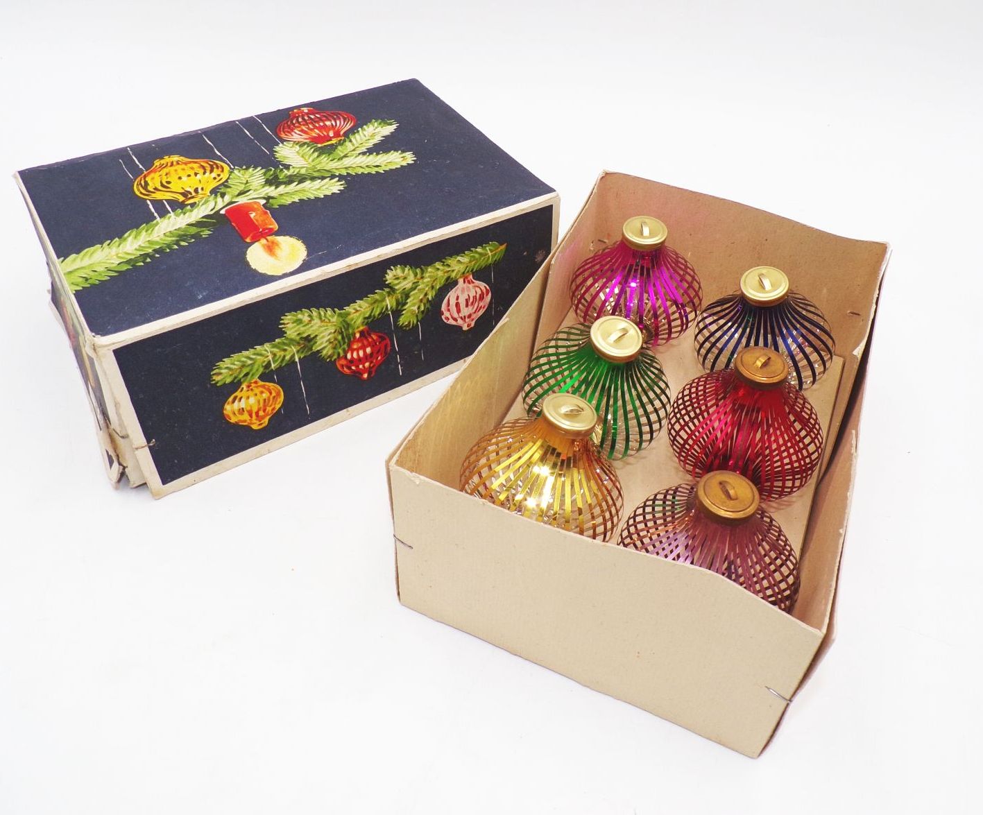 Fadenkugeln DDR Weihnachtsschmuck OVP