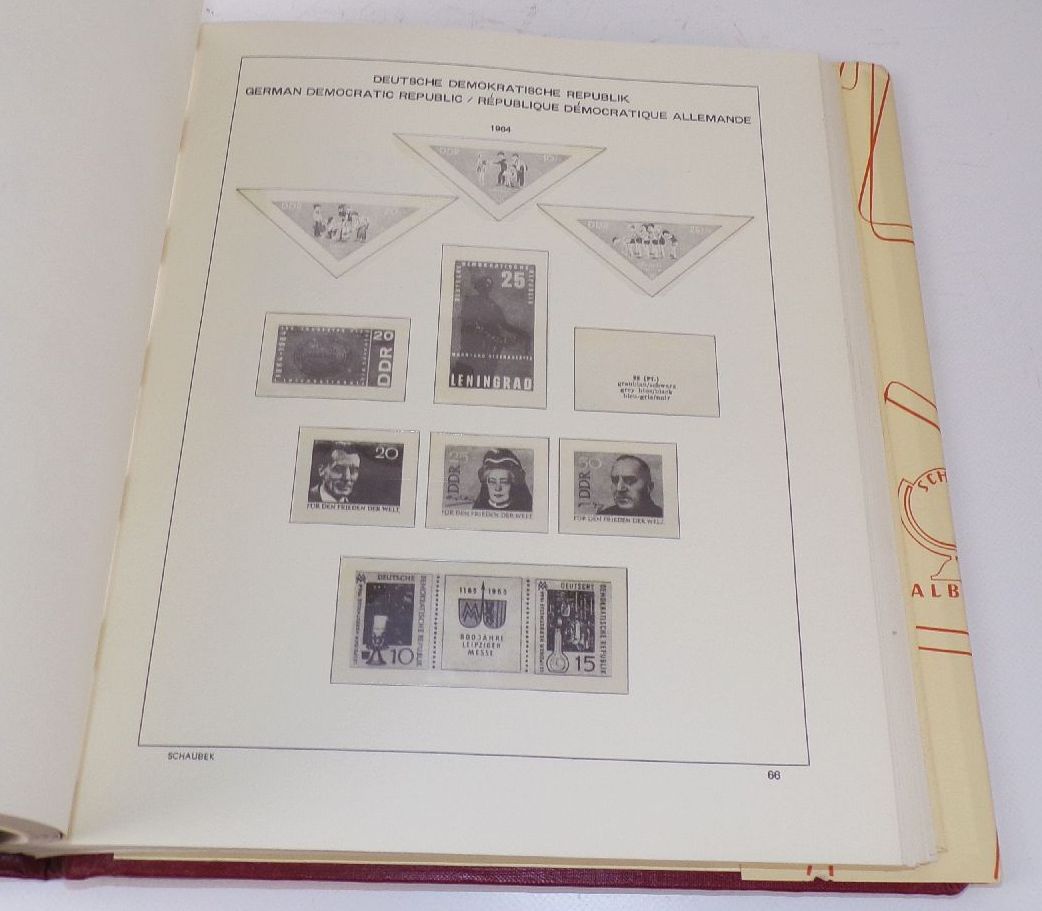 Konvolut Briefmarkenalben Schaubeck Vordruckalbum Leer Leeralben 