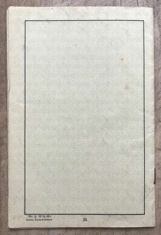 Reisepass Deutsches Reich 1933 Gemeinde Oybin Sachsen