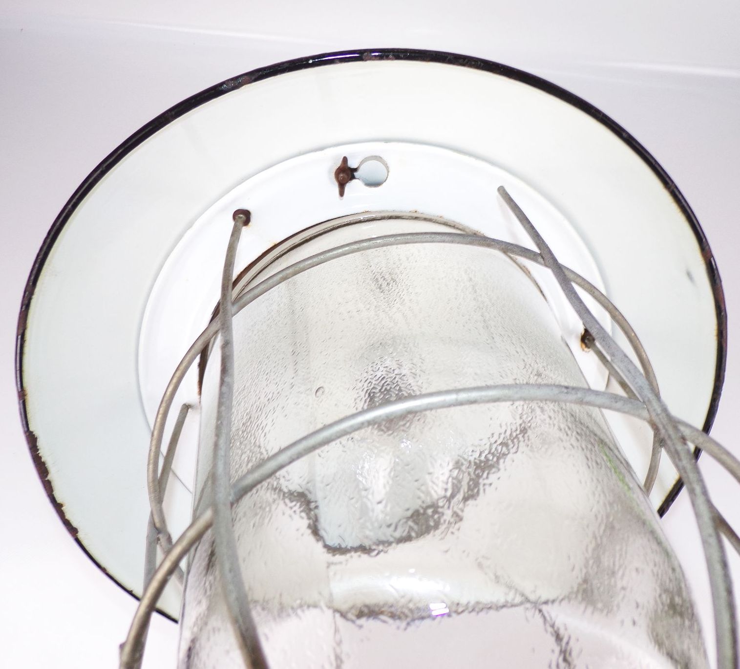 Fabriklampe Emaille Schwarz Rund Gitter Deckenleuchte Loft Industrie Fabriklampe Emaille Schwarz Rund Gitter Deckenleuchte Loft Industrie