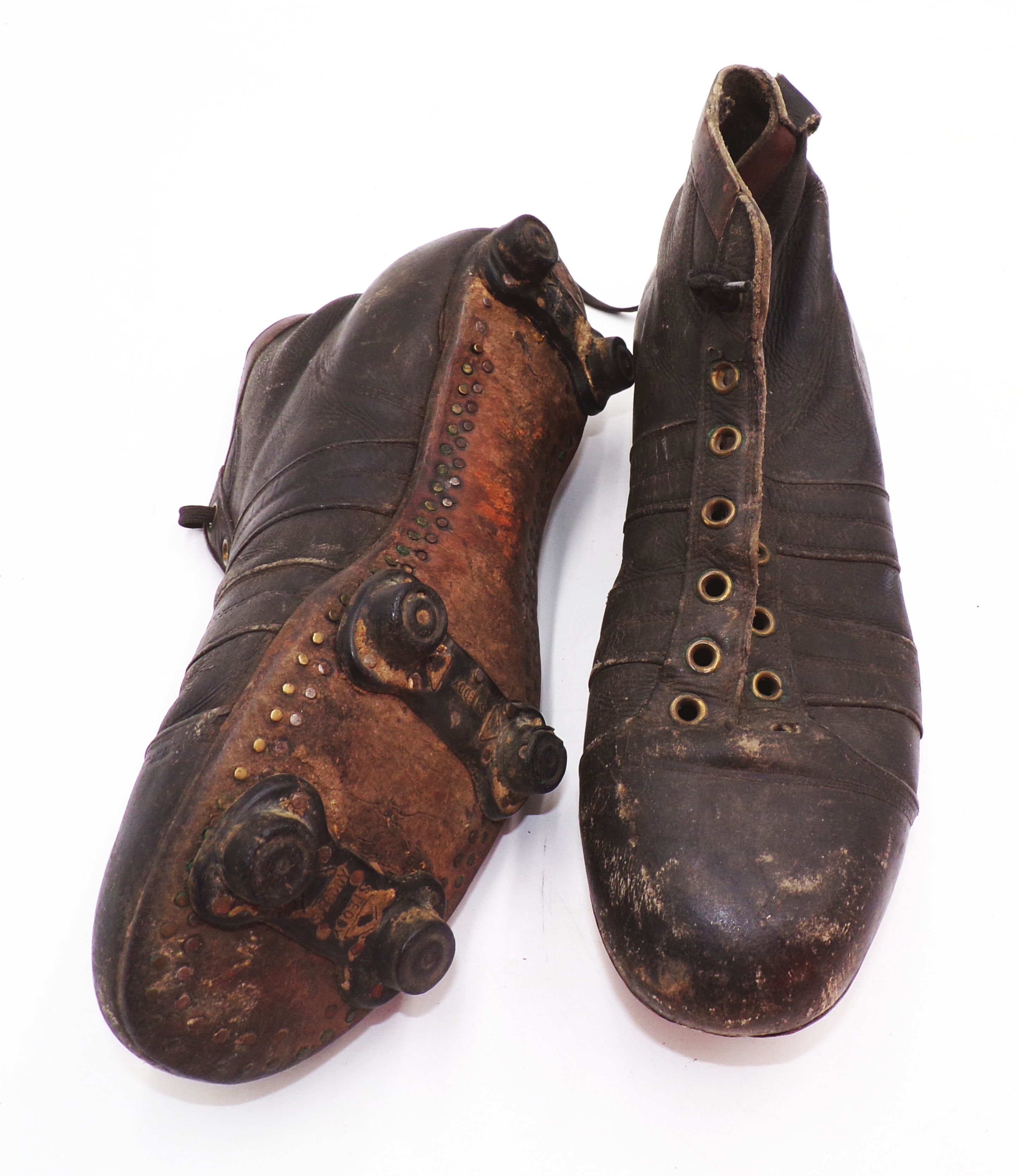 Alte Fussballschuhe genagelt Vintage boots 