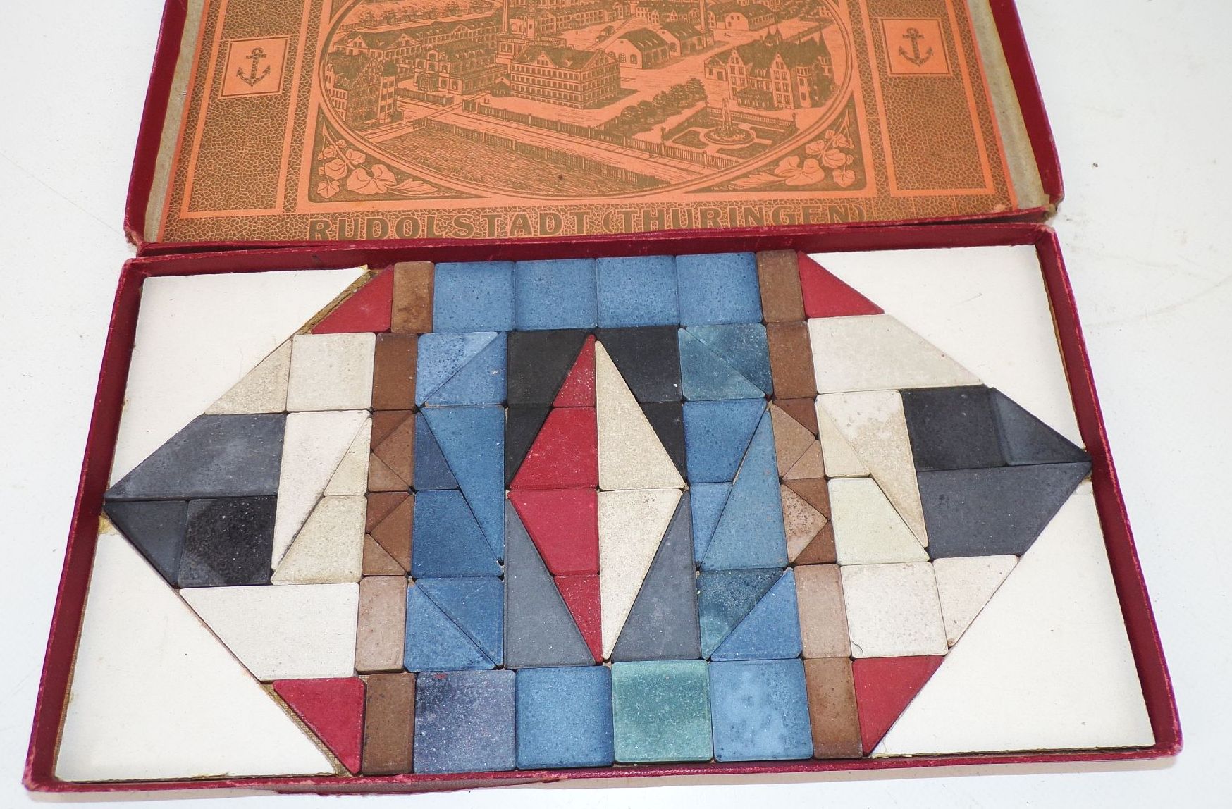 Lustige Tiere Legespiel für Kinder F Ad Richter Anker Mosaik um 1910