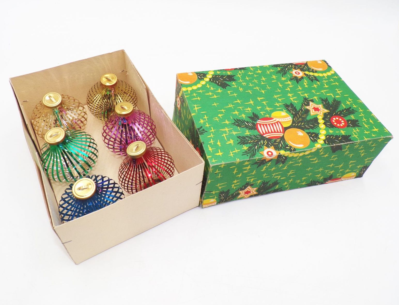 Fadenkugeln Weihnachtsschmuck Christbaumschmuck Retro OVP DDR