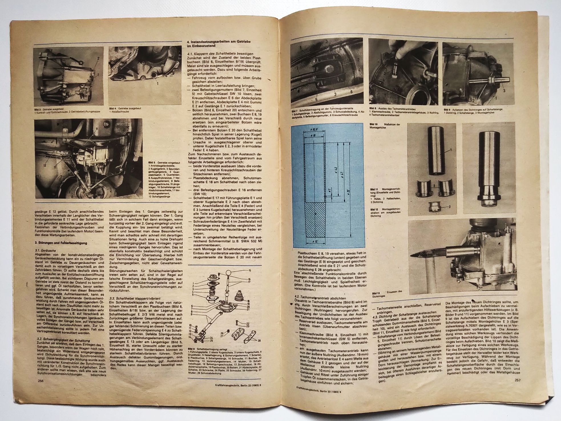 KFT Zeitschrift Nr 8 ROBUR LO LD3000 DDR Kraftfahrzeugtechnik 1983
