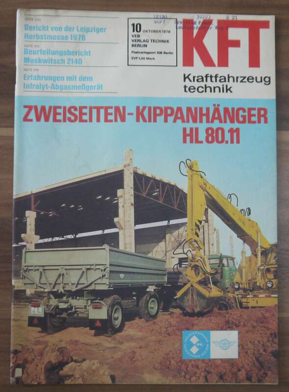 KFT Bericht von der Leipziger Herbstmesse 1976 Oktober Moskwitsch 2140