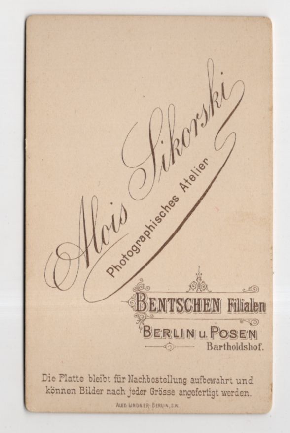 CDV Foto Soldat Bentschen Großpolen Polen um 1900 CDV Foto Soldat Bentschen Großpolen Polen um 1900
