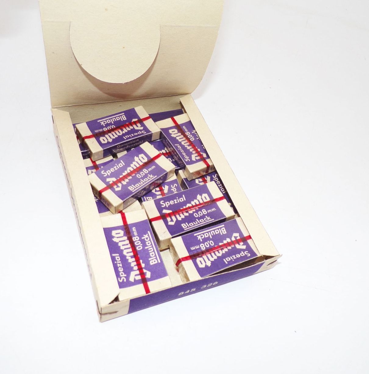Alte Rasierklingen Duranto Blaulack 140 Stück razor blades 