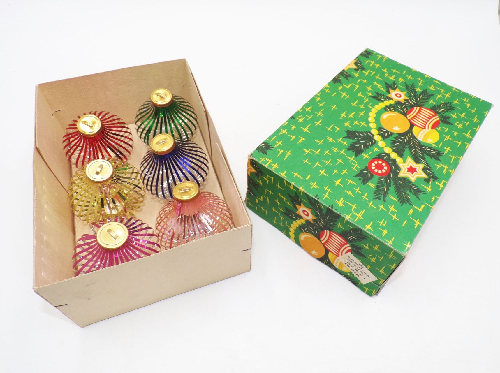 Fadenkugeln Weihnachtsschmuck Christbaumschmuck Retro OVP DDR
