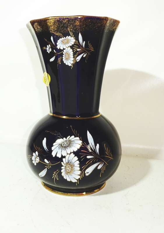 Royal Porzellan Kobalt Vase kobaltblau Blumenvase Vintage