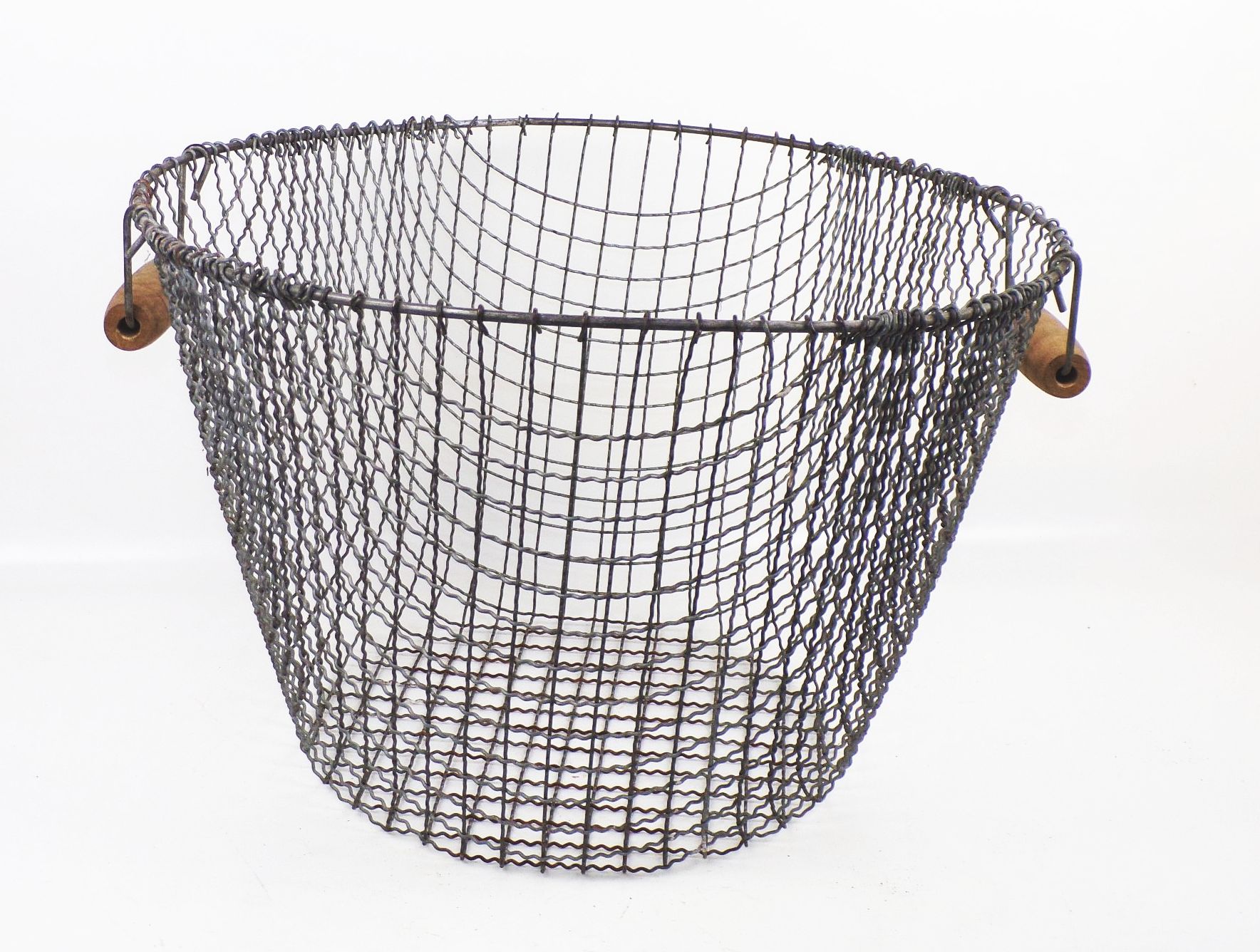 Alter Kartoffelkorb Drahtkorb Gitter Korb Metallkorb Gartendeko