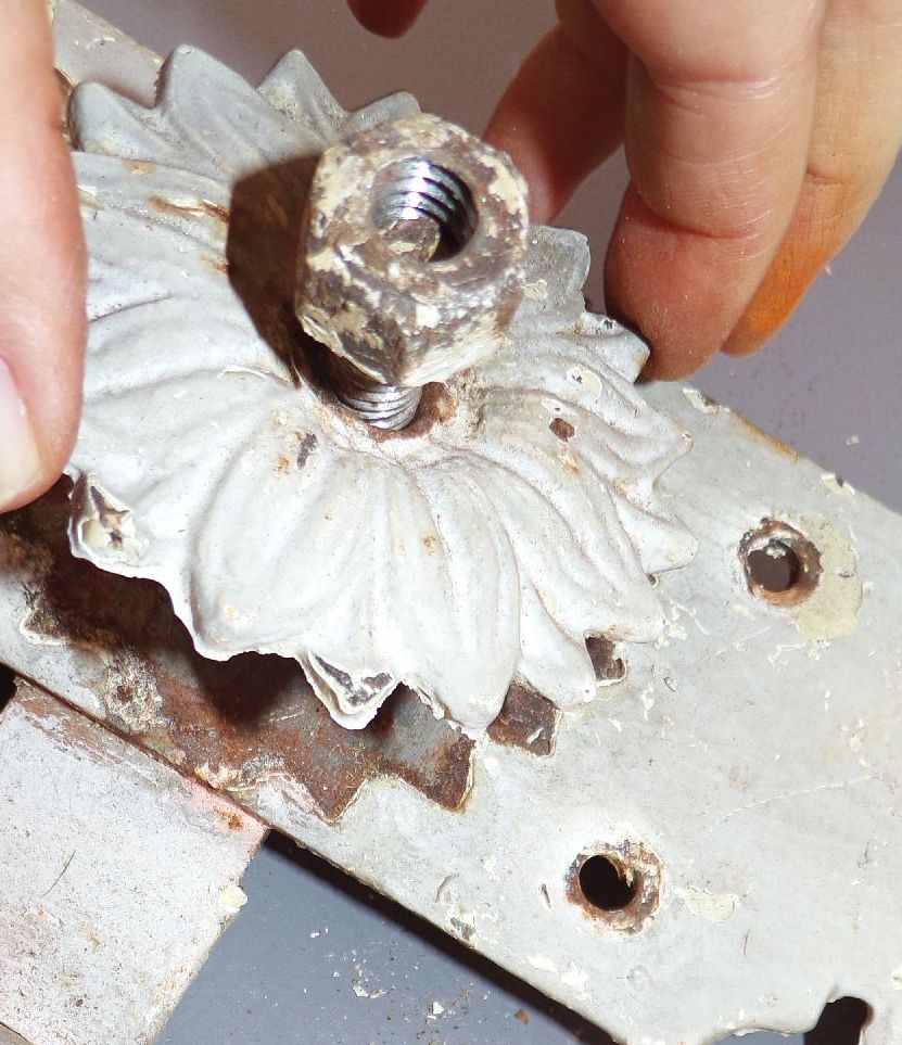 Alte Türbänder Türscharnier Eisen aus Fachwerkhaus 