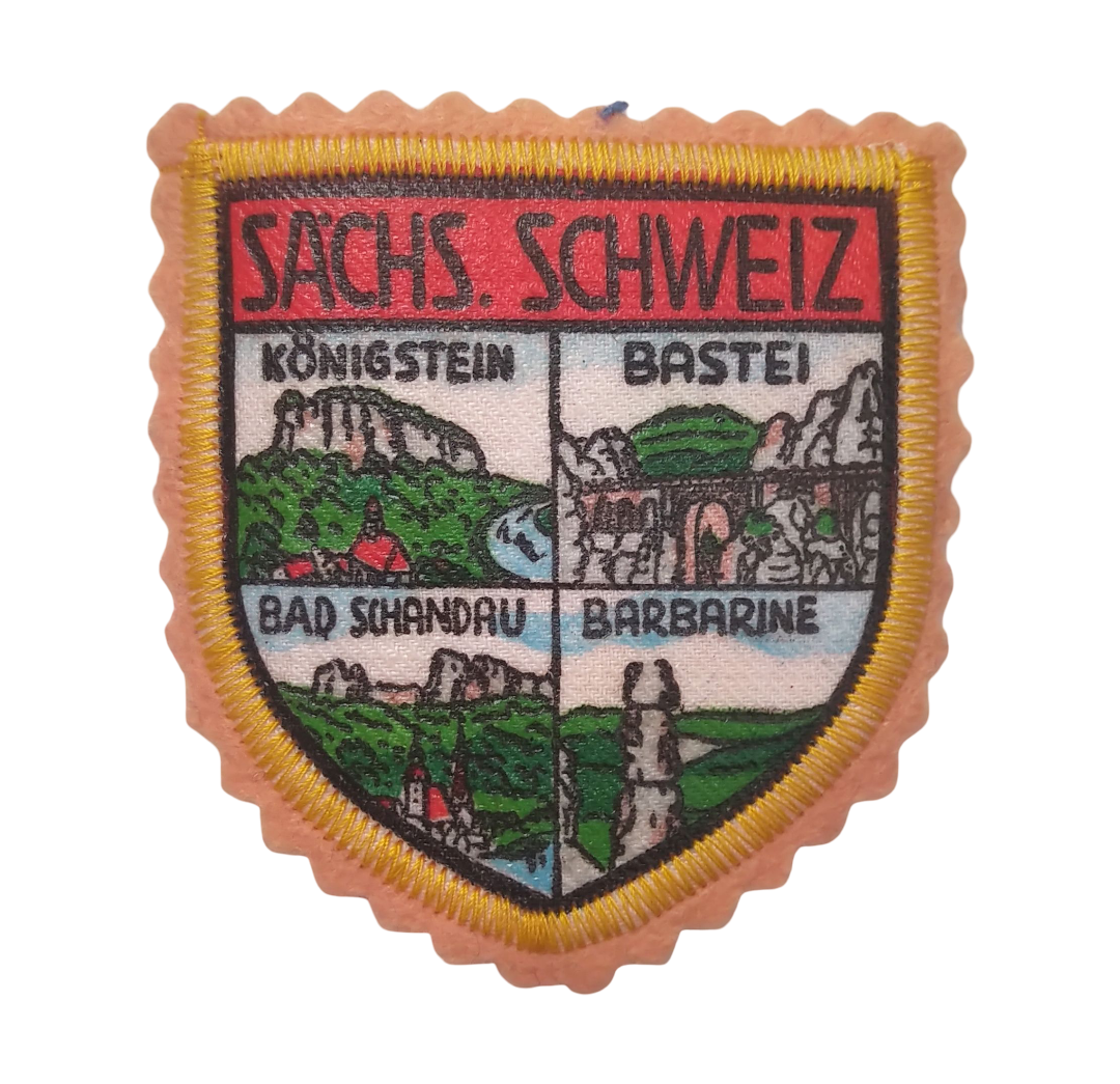 DDR Aufnäher Sächsische Schweiz Königstein Bastei patch DDR Aufnäher Sächsische Schweiz Königstein Bastei patch