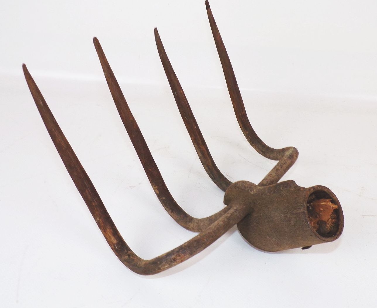 Alte Eisen Harke Gartengerät 5 Zinken Grubber 