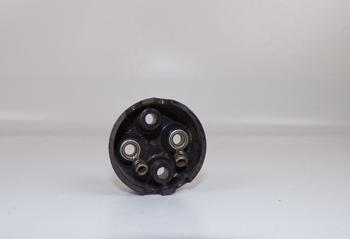 Alte Bakelit Steckdose Radio 2polig Durchmesser 35 mm Schwarz Bastler Elektriker 