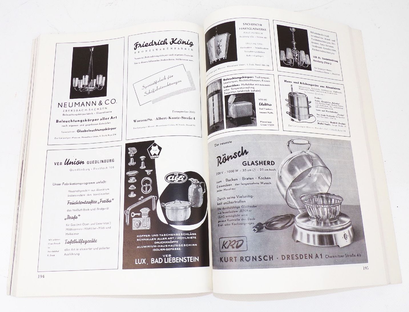 Leipziger Messe September 1955 Messeführer Buch