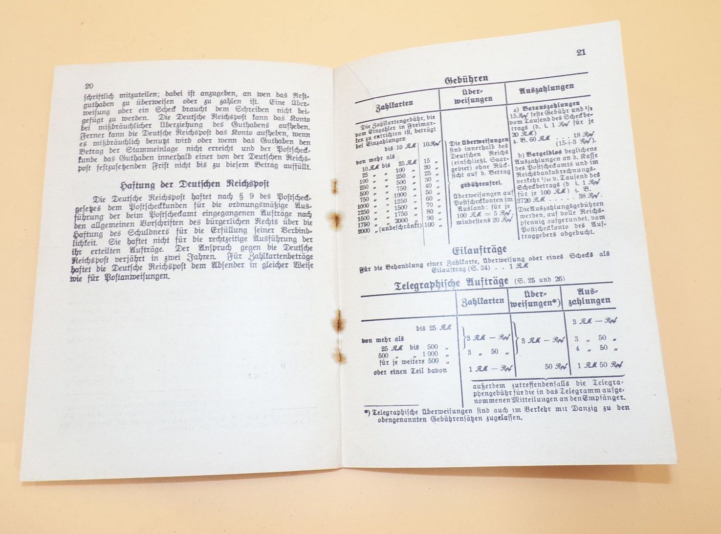 Deutsche Reichspost Anleitung für die Benutzung des Postscheckkontos 1929 Deutsche Reichspost Anleitung für die Benutzung des Postscheckkontos 1929