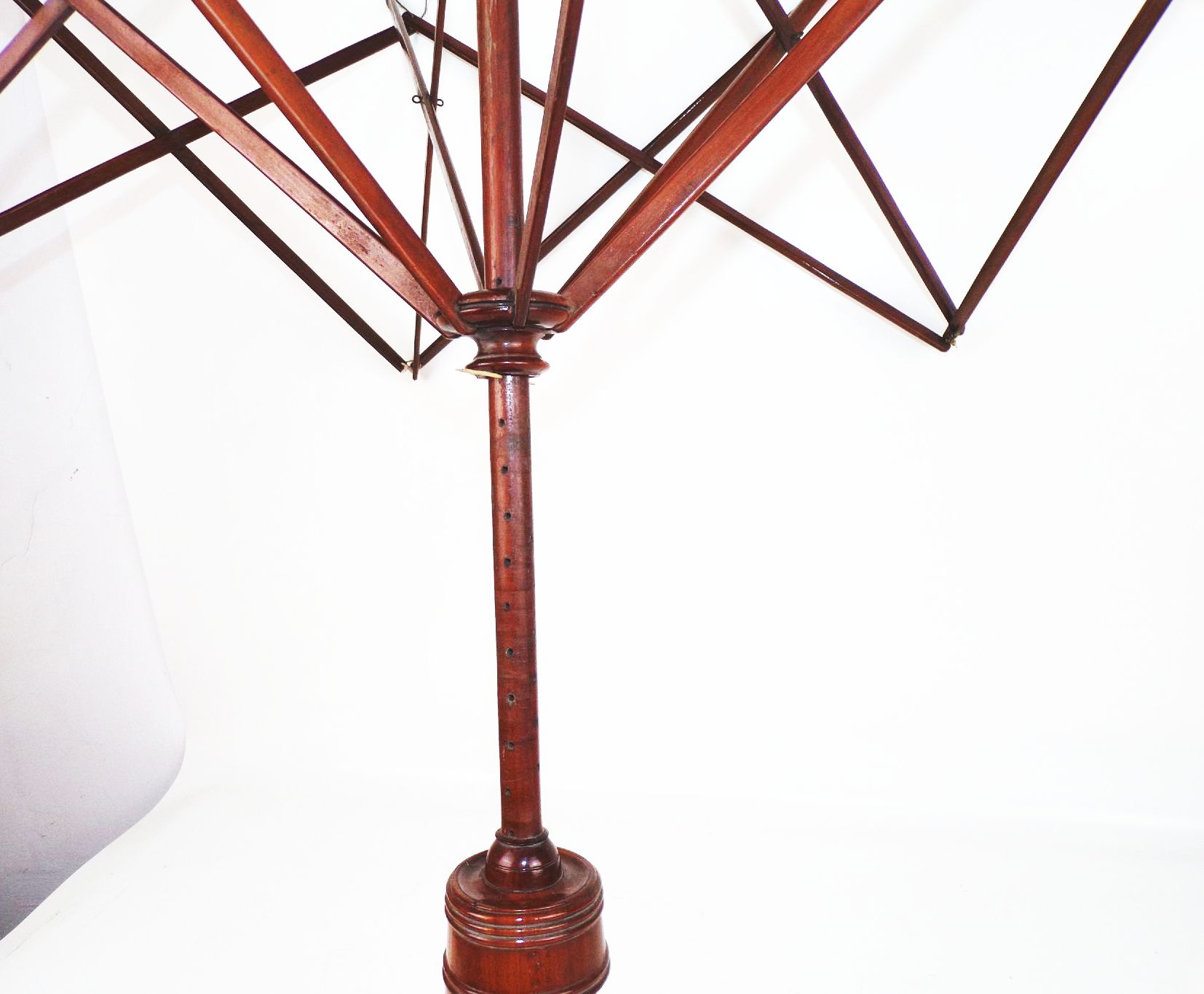 Alte Schirmhaspel Wollwickler Holz Handarbeit Schneider Biedermeier 