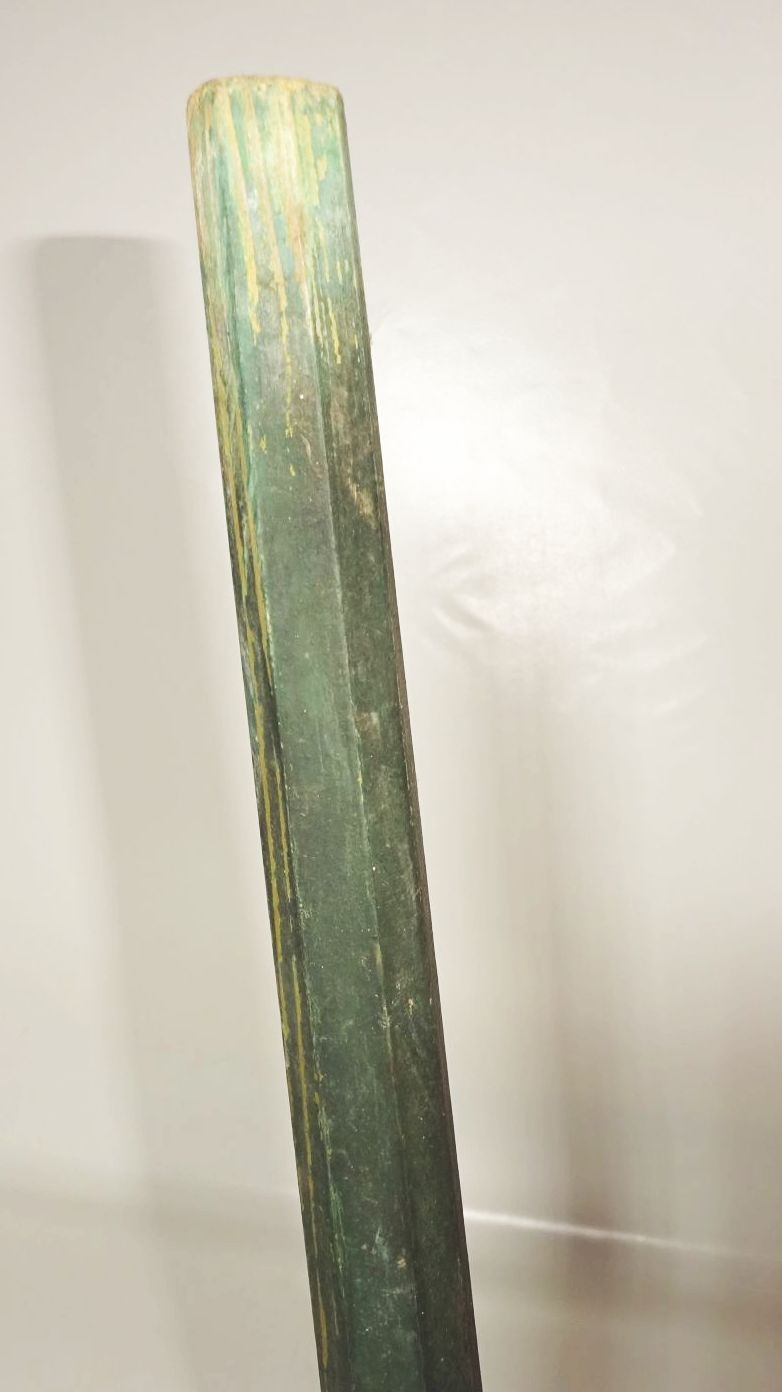 Alter Holzhocker Schemel Dreibein Grün Hocker Shabby