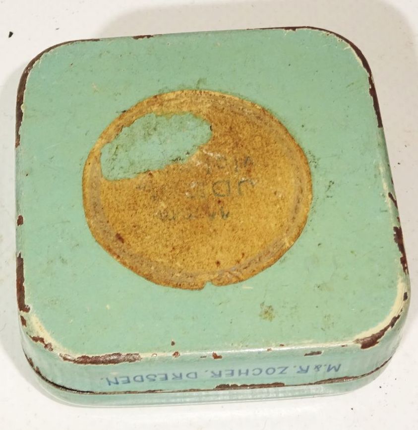 Farbband Marke Deutschland Adler Zocher Dresden alte Blechdose