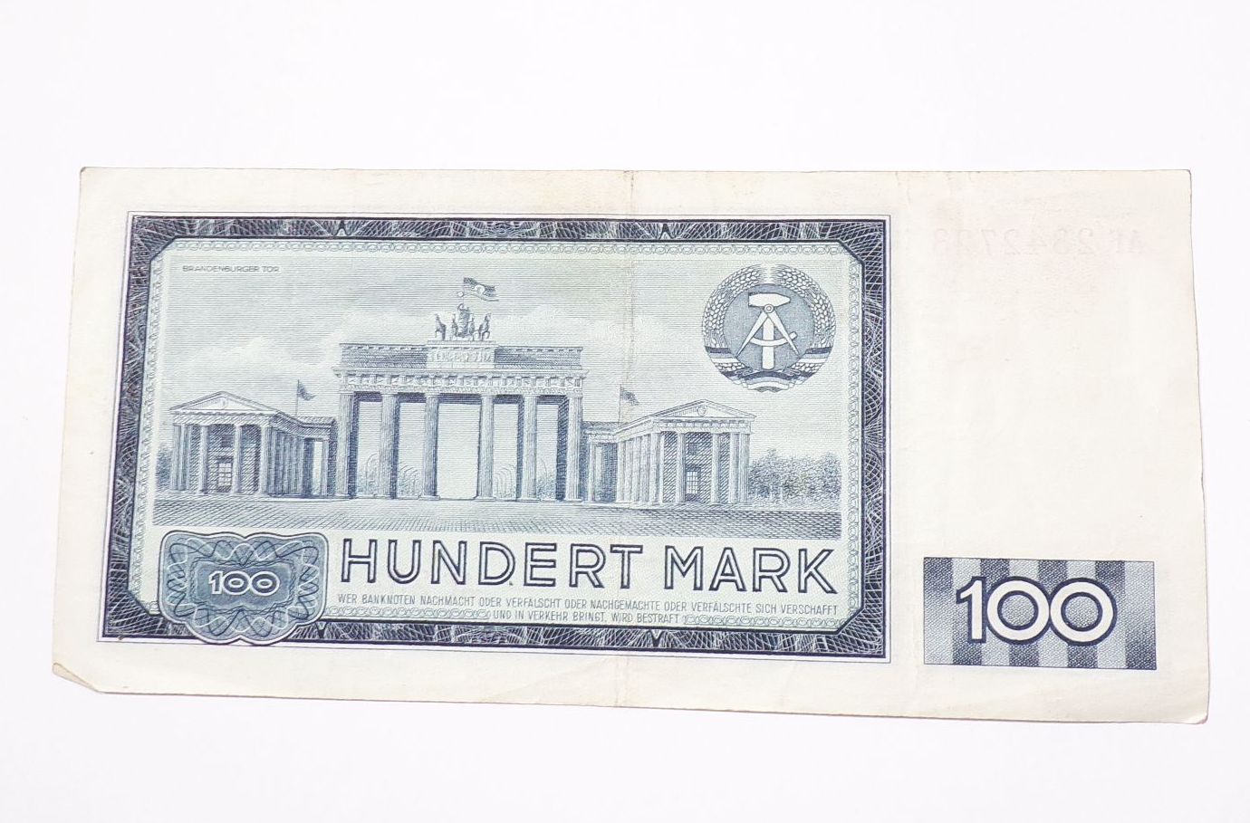 Geldschein 100 Mark der Deutschen Notenbank der DDR 1964 Auswahl