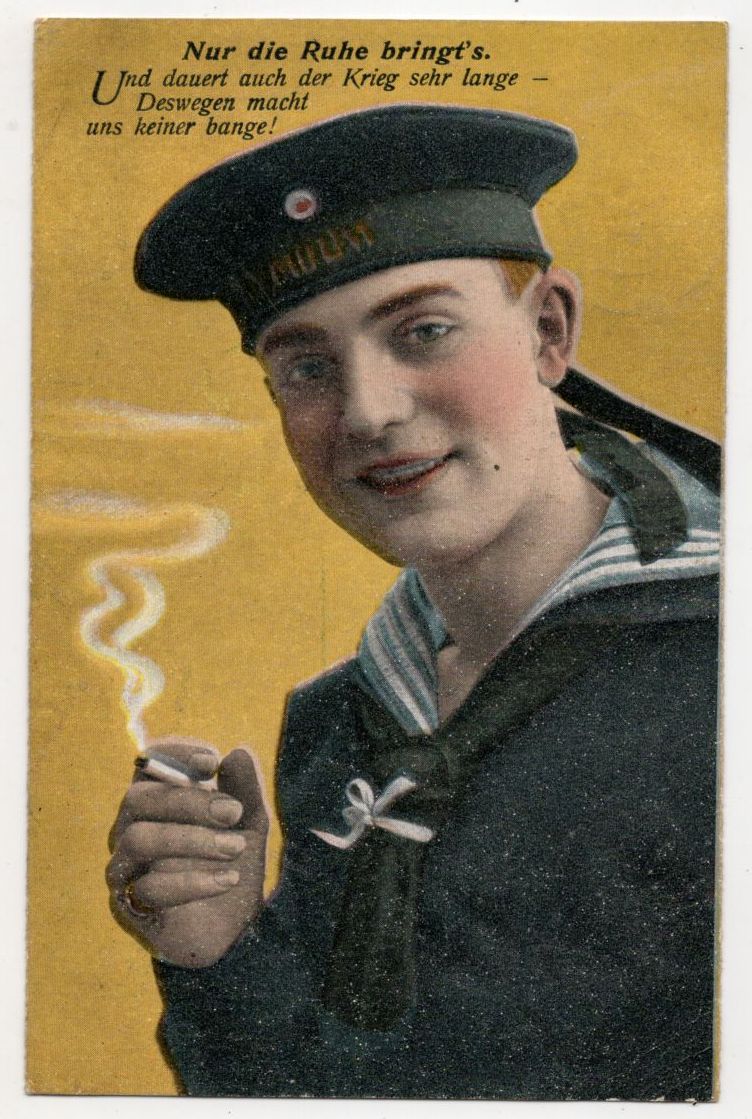 Feldpost Ak rauchender Matrose Kaiserliche Marine 1 Wk