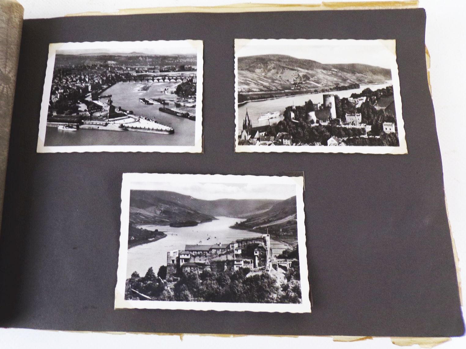 Altes Fotoalbum Rheindampfer Fahrt Reise 1930 er Altes Fotoalbum Rheindampfer Fahrt Reise 1930 er