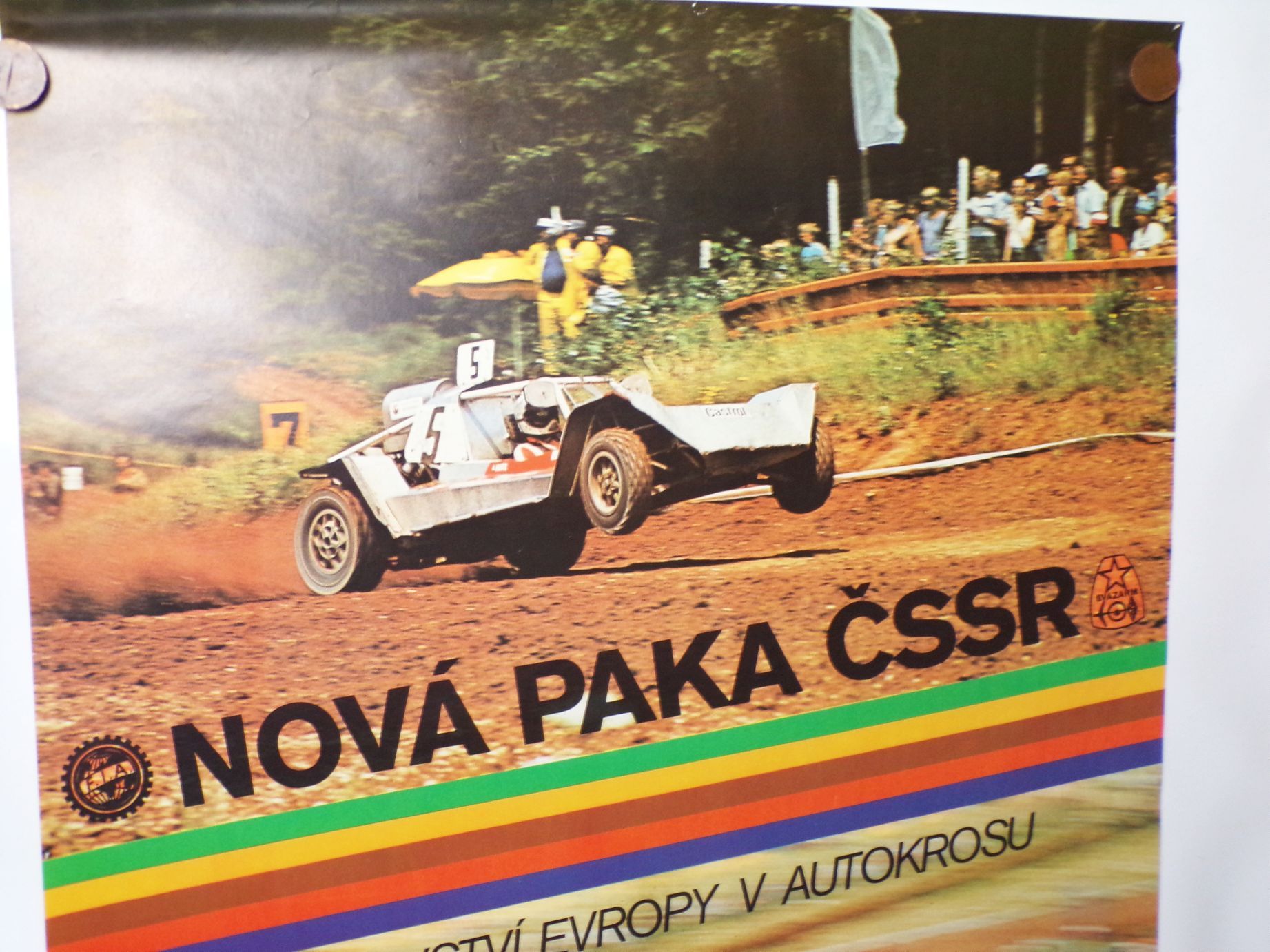 Altes Poster Nova Paka CSSR Motorsport Autocross