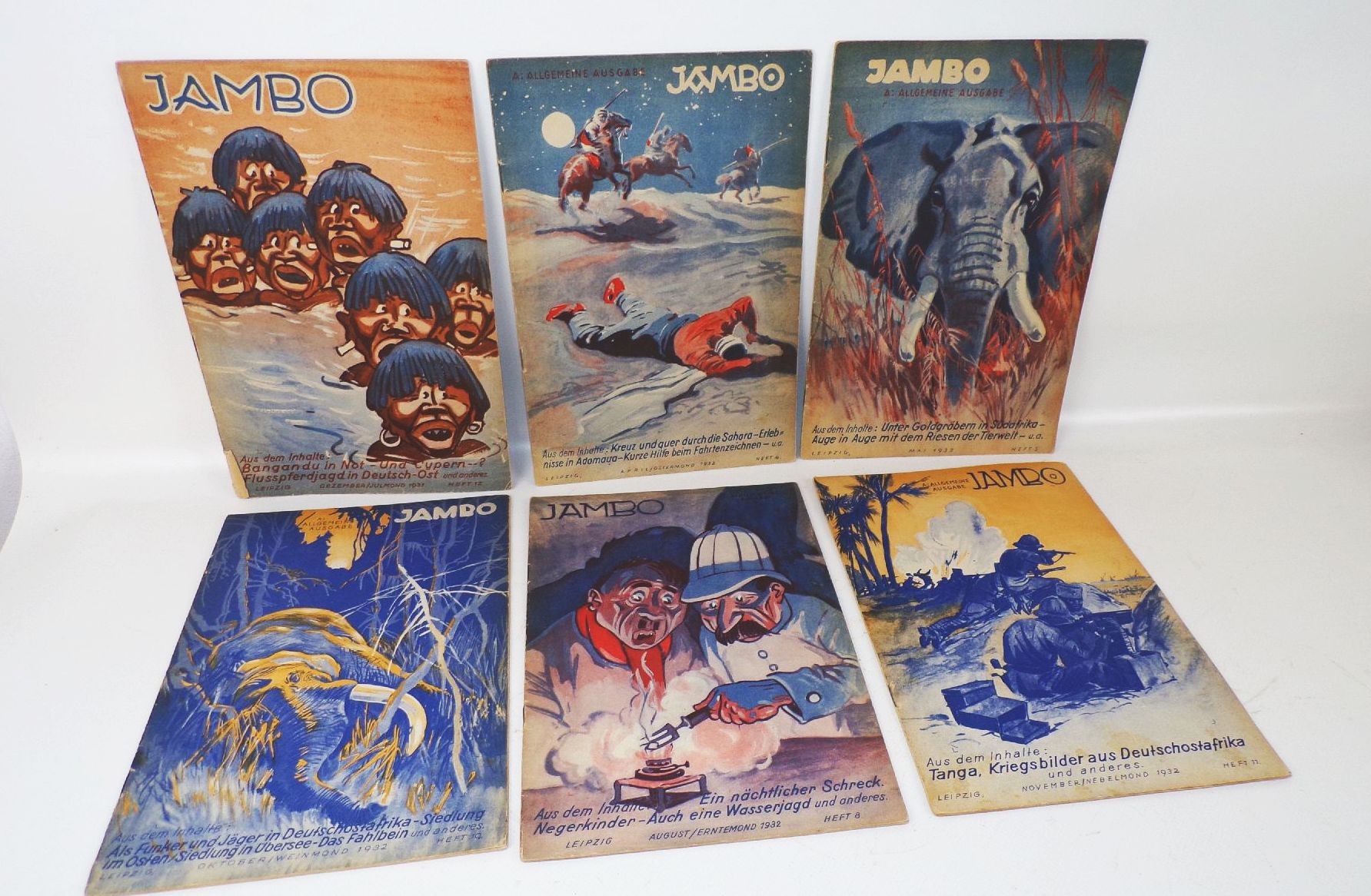 Jambo Abenteuer Unterhaltung und Wissen aus Kolonie und Übersee 1931 1932 