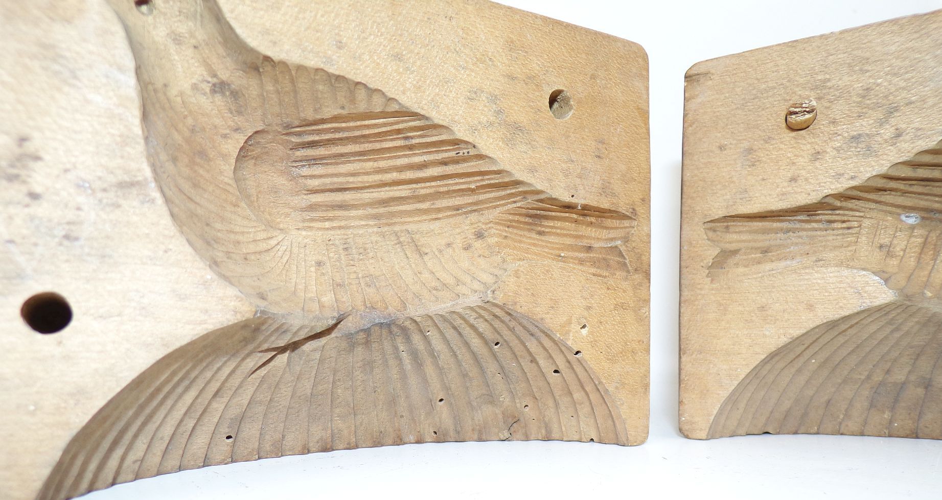 Alte Butterform Vogel Figur Holz Buttermodel