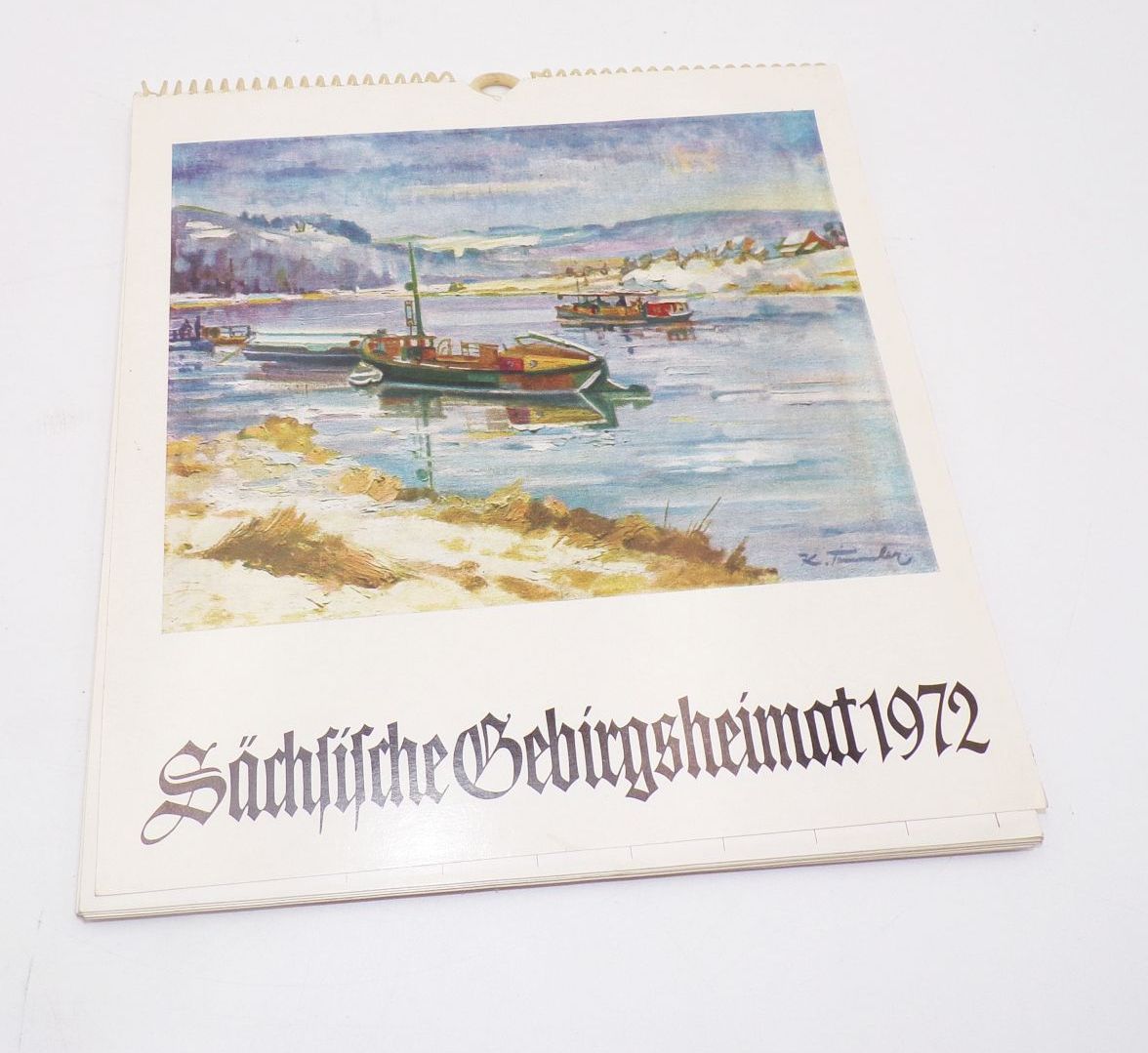Kalender 1972 Oberlausitzer Kunstverlag Sächsische Gebirgsheimat 