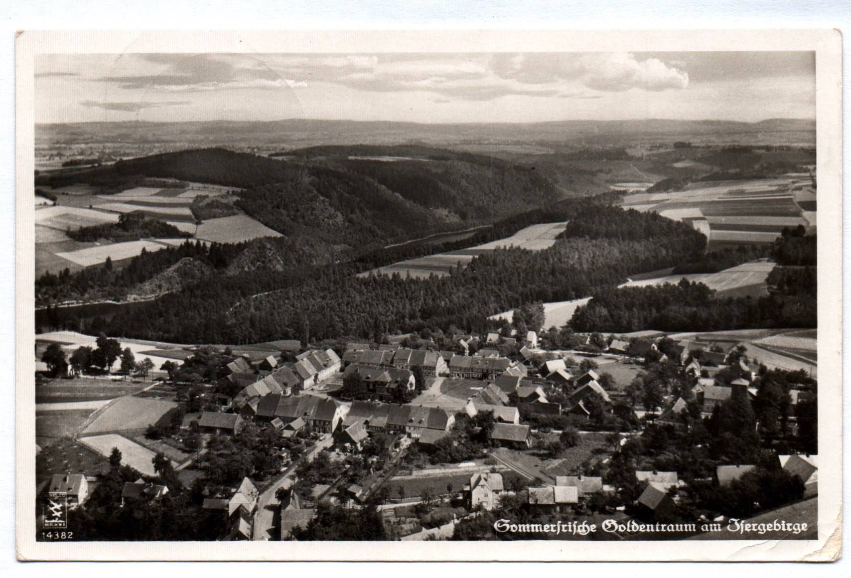 Foto Ak Sommerfrische Goldentraum am Isergebirge 1937