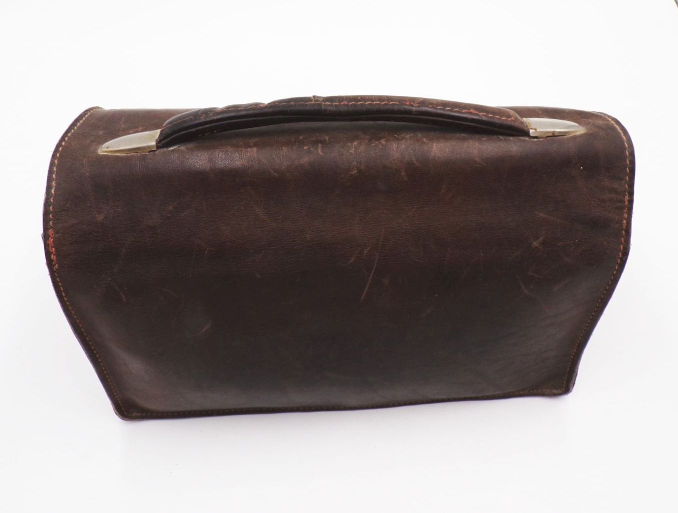 Alte Ledertasche Tragetasche Requisit true Vintage Alte Ledertasche Tragetasche Requisit true Vintage