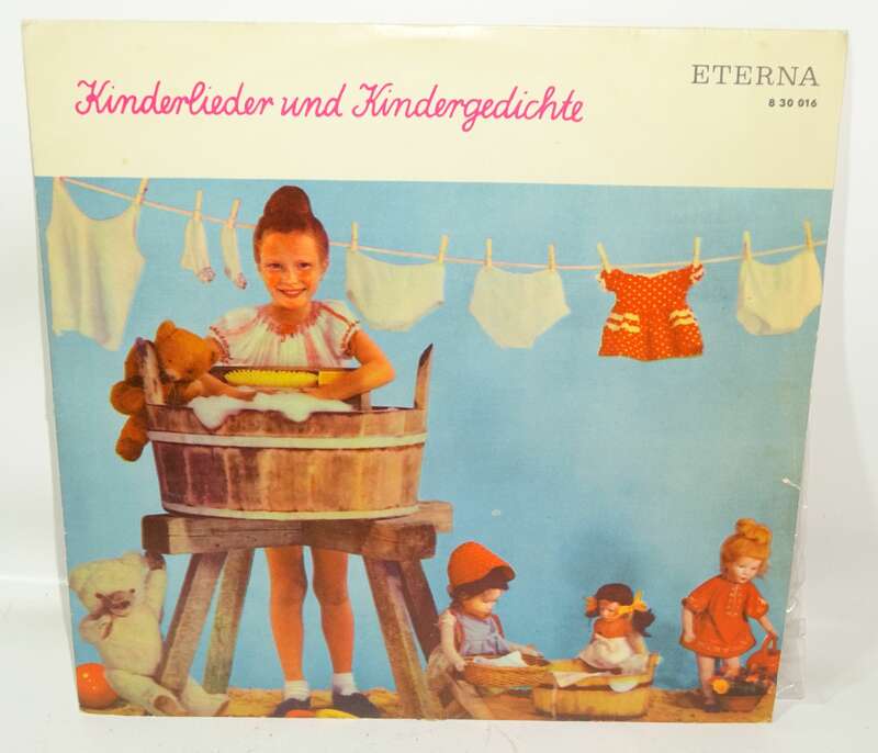 Kinderlieder und Kindergedichte 1969 DDR Schallplatte vintage
