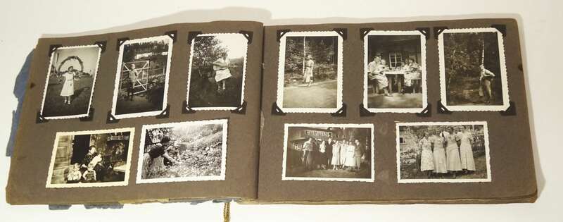 Lose Fotos Fotoalbum Elbedampfer Familie Kindheit 1930er 