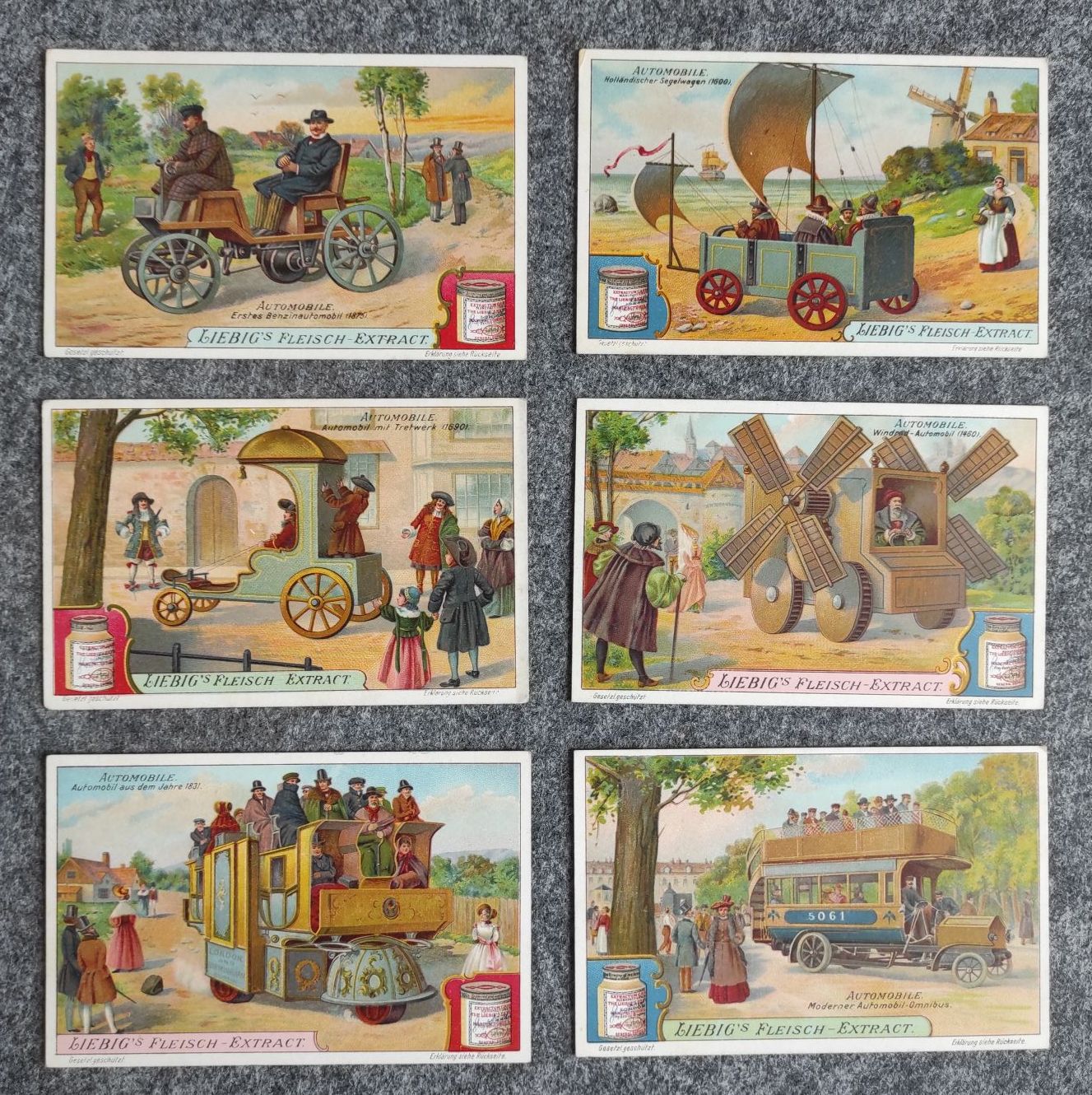 Liebigs Fleisch Extract Serie Automobile Sammelbilder Liebigs Fleisch Extract Serie Automobile Sammelbilder
